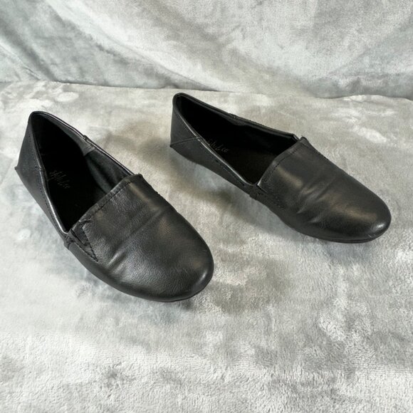 Style & Co womens size 6M leather black slip on loafers - Picture 12 of 16